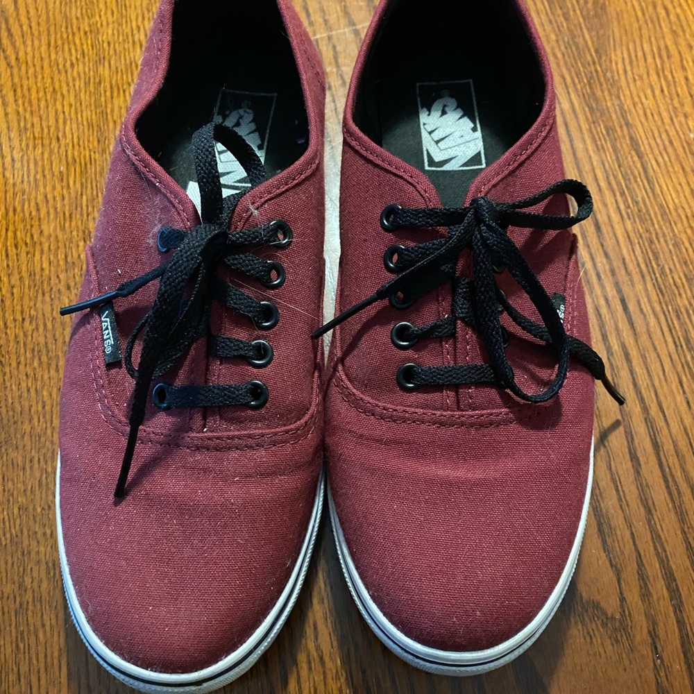 Maroon vans